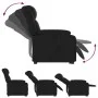 Sillón reclinable elevable cuero artificial negro de , Sillones - Ref: Foro24-3205264, Precio: 306,20 €, Descuento: %