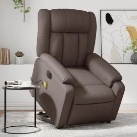 Sillón de masaje elevable eléctrico cuero sintético marrón de , Sillones - Ref: Foro24-3205287, Precio: 395,16 €, Descuento: %