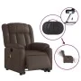 Sillón de masaje elevable eléctrico cuero sintético marrón de , Sillones - Ref: Foro24-3205287, Precio: 395,16 €, Descuento: %