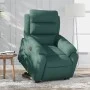 Sillón eléctrico reclinable elevable de tela verde oscuro de , Sillones - Ref: Foro24-3205010, Precio: 370,48 €, Descuento: %