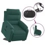 Sillón eléctrico reclinable elevable de tela verde oscuro de , Sillones - Ref: Foro24-3205010, Precio: 370,48 €, Descuento: %
