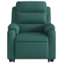 Sillón eléctrico reclinable elevable de tela verde oscuro de , Sillones - Ref: Foro24-3205010, Precio: 344,62 €, Descuento: %