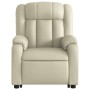Sillón reclinable de masaje de pie cuero artificial color crema de , Sillones - Ref: Foro24-3205272, Precio: 301,46 €, Descue...