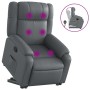 Sillón reclinable de masaje de pie cuero artificial gris de , Sillones - Ref: Foro24-3205160, Precio: 329,31 €, Descuento: %