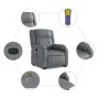 Sillón reclinable de masaje de pie cuero artificial gris de , Sillones - Ref: Foro24-3205160, Precio: 354,68 €, Descuento: %