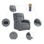 Sillón reclinable de masaje de pie cuero artificial gris de , Sillones - Ref: Foro24-3205160, Precio: 329,31 €, Descuento: %