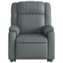 Sillón reclinable de masaje de pie cuero artificial gris de , Sillones - Ref: Foro24-3205160, Precio: 354,68 €, Descuento: %