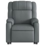 Sillón reclinable de masaje de pie cuero artificial gris de , Sillones - Ref: Foro24-3205160, Precio: 329,31 €, Descuento: %
