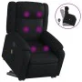 Sillón reclinable de masaje de pie cuero artificial negro de , Sillones - Ref: Foro24-3205157, Precio: 304,91 €, Descuento: %