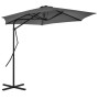 Sombrilla de jardín con palo de acero 300 cm antracita de vidaXL, Sombrillas - Ref: Foro24-44887, Precio: 118,43 €, Descuento: %