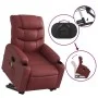 Sillón reclinable de masaje de pie cuero artificial rojo tinto by , Armchairs - Ref: Foro24-3206610, Price: 310,87 €, Discoun...