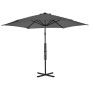 Sombrilla de jardín con palo de acero 300 cm antracita de vidaXL, Sombrillas - Ref: Foro24-44887, Precio: 118,43 €, Descuento: %