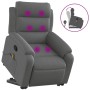 Silla de masaje reclinable de pie de tela gris oscuro de , Sillones - Ref: Foro24-3204993, Precio: 316,68 €, Descuento: %