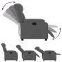 Sillón reclinable eléctrico de tela gris oscuro de , Sillones - Ref: Foro24-3205293, Precio: 266,12 €, Descuento: %