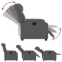 Sillón reclinable eléctrico de tela gris oscuro de , Sillones - Ref: Foro24-3205293, Precio: 258,59 €, Descuento: %