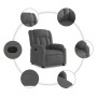 Sillón reclinable eléctrico de tela gris oscuro de , Sillones - Ref: Foro24-3205293, Precio: 258,59 €, Descuento: %