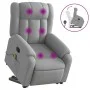 Sillón de masaje reclinable de pie de tela gris claro by , Armchairs - Ref: Foro24-3205328, Price: 305,23 €, Discount: %