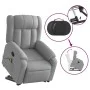 Sillón de masaje reclinable de pie de tela gris claro by , Armchairs - Ref: Foro24-3205328, Price: 305,23 €, Discount: %