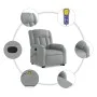 Sillón de masaje reclinable de pie de tela gris claro by , Armchairs - Ref: Foro24-3205328, Price: 305,23 €, Discount: %