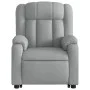 Sillón de masaje reclinable de pie de tela gris claro by , Armchairs - Ref: Foro24-3205328, Price: 305,23 €, Discount: %