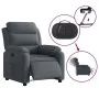 Sillón reclinable eléctrico de terciopelo gris oscuro de , Sillones - Ref: Foro24-3205071, Precio: 279,91 €, Descuento: %