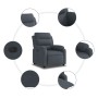 Sillón reclinable eléctrico de terciopelo gris oscuro de , Sillones - Ref: Foro24-3205071, Precio: 277,14 €, Descuento: %
