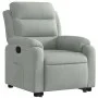 Sillón reclinable elevable terciopelo gris claro de , Sillones - Ref: Foro24-3205092, Precio: 278,64 €, Descuento: %