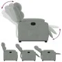 Sillón reclinable elevable terciopelo gris claro de , Sillones - Ref: Foro24-3205092, Precio: 278,64 €, Descuento: %