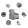Sillón reclinable elevable terciopelo gris claro de , Sillones - Ref: Foro24-3205092, Precio: 278,64 €, Descuento: %