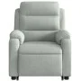 Sillón reclinable elevable terciopelo gris claro de , Sillones - Ref: Foro24-3205092, Precio: 278,64 €, Descuento: %