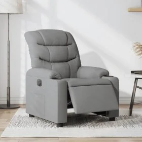 Sillón reclinable eléctrico tela gris claro de , Sillones - Ref: Foro24-3206627, Precio: 255,76 €, Descuento: %