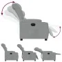 Sillón reclinable eléctrico tela gris claro de , Sillones - Ref: Foro24-3206627, Precio: 255,76 €, Descuento: %