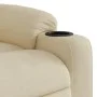 Sillón reclinable de masaje eléctrico tela color crema de , Sillones - Ref: Foro24-3206644, Precio: 313,97 €, Descuento: %