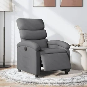 Sillón reclinable eléctrico de tela gris oscuro de , Sillones - Ref: Foro24-3203955, Precio: 253,94 €, Descuento: %