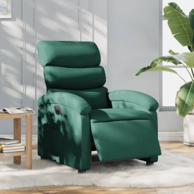 Sillón reclinable eléctrico tela verde oscuro de , Sillones - Ref: Foro24-3203960, Precio: 244,55 €, Descuento: %