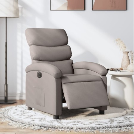 Sillón reclinable eléctrico tela gris taupé de , Sillones - Ref: Foro24-3203962, Precio: 232,50 €, Descuento: %