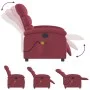 Sillón de masaje reclinable eléctrico tela rojo tinto de , Sillones - Ref: Foro24-3203969, Precio: 254,80 €, Descuento: %