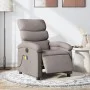 Sillón reclinable de masaje eléctrico tela gris taupe de , Sillones - Ref: Foro24-3203974, Precio: 257,92 €, Descuento: %