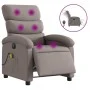 Sillón reclinable de masaje eléctrico tela gris taupe de , Sillones - Ref: Foro24-3203974, Precio: 257,92 €, Descuento: %