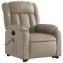 Sillón reclinable de masaje eléctrico cuero sintético capuchino de , Sillones - Ref: Foro24-3205291, Precio: 361,96 €, Descue...