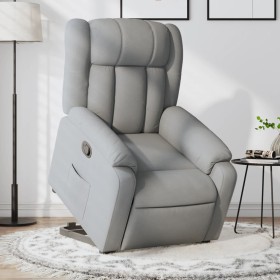 Sillón reclinable elevable de tela gris claro de , Sillones - Ref: Foro24-3205316, Precio: 296,21 €, Descuento: %