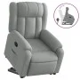 Sillón reclinable elevable de tela gris claro de , Sillones - Ref: Foro24-3205316, Precio: 314,47 €, Descuento: %