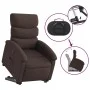 Sillón reclinable elevable tela marrón oscuro de , Sillones - Ref: Foro24-3203983, Precio: 273,99 €, Descuento: %