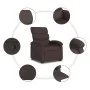 Sillón reclinable elevable tela marrón oscuro de , Sillones - Ref: Foro24-3203983, Precio: 273,99 €, Descuento: %