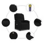 Sillón reclinable de masaje eléctrico terciopelo negro de , Sillones - Ref: Foro24-3204295, Precio: 272,01 €, Descuento: %