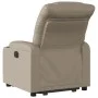 Sillón elevable eléctrico cuero artificial capuchino de , Sillones - Ref: Foro24-3206619, Precio: 348,73 €, Descuento: %