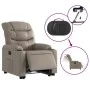 Sillón elevable eléctrico cuero artificial capuchino de , Sillones - Ref: Foro24-3206619, Precio: 348,73 €, Descuento: %