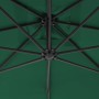 Sombrilla voladiza con poste de acero 250x250 cm verde de vidaXL, Sombrillas - Ref: Foro24-44877, Precio: 93,73 €, Descuento: %