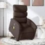 Silla de masaje reclinable de pie de tela marrón oscuro de , Sillones - Ref: Foro24-3203995, Precio: 316,98 €, Descuento: %