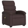Silla de masaje reclinable de pie de tela marrón oscuro de , Sillones - Ref: Foro24-3203995, Precio: 316,98 €, Descuento: %